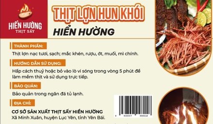 Thịt lợn hun khói Hiển Hường