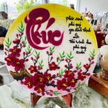 Tranh đá quý để bàn chữ Phúc