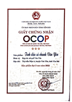 Tinh dầu Sả chanh Văn Yên
