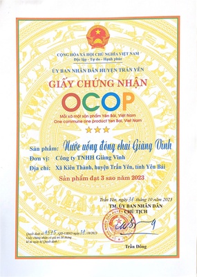 Nước uống đóng chai Giàng Vinh