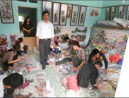 Bộ tranh tứ quý Tùng - Trúc - Cúc - Mai