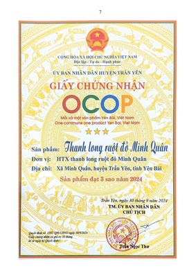 Thanh Long ruột đỏ Minh Quân