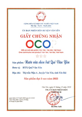 Nước rửa chén bát quế Văn Yên