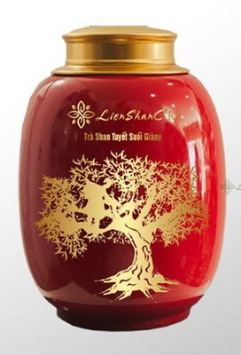 Hũ trà Kim Ngọc Hồng LienShan 285 Gram
