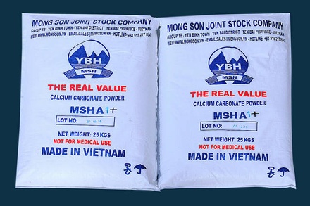 Bột CaCO3 tráng phủ MSHA1+