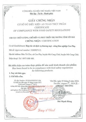 Cốm nếp tan Cao Phạ