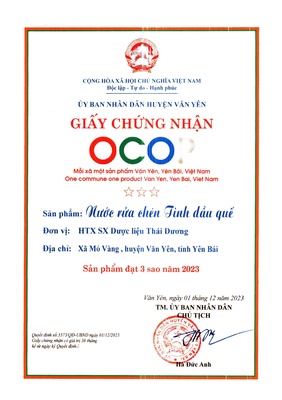 Nước rửa chén tinh dầu Quế