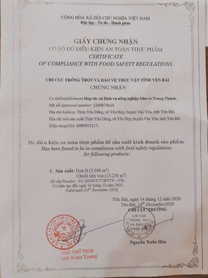 Chuối tiến vua Yên Hợp