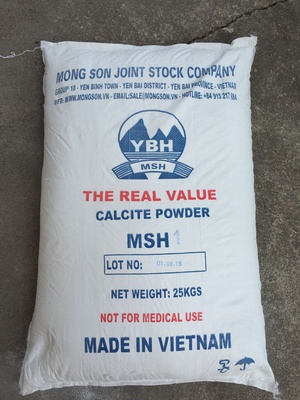 Bột canxi cacbonat nghiền không tráng phủ MSH1