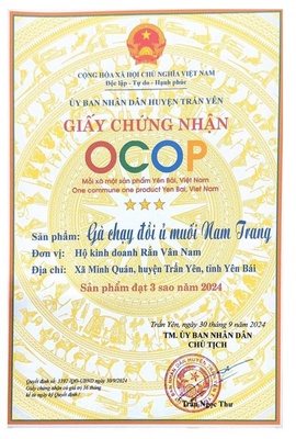 Gà chạy đồi ủ muối Nam Trang