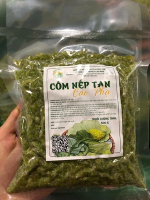 Cốm nếp tan Cao Phạ