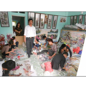 Bộ tranh tứ quý Tùng - Trúc - Cúc - Mai