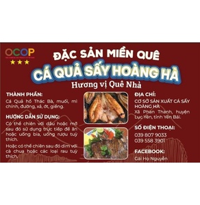 Cá quả sấy Hoàng Hà