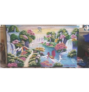 Tranh đá quý Sơn Thủy Hữu Tình