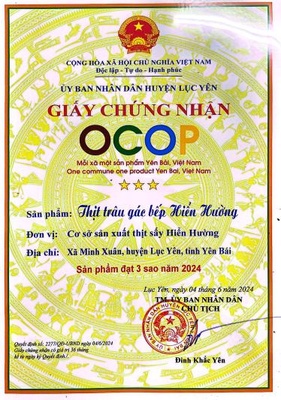 Thịt trâu gác bếp Hiển Hường