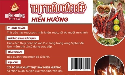 Thịt trâu gác bếp Hiển Hường