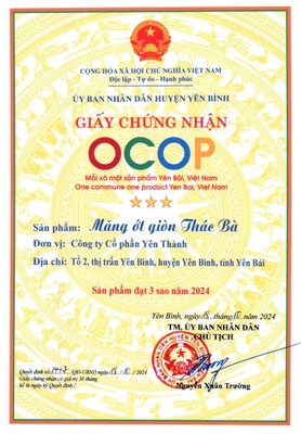 Măng ớt giòn Thác Bà