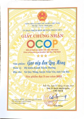 Gạo nếp đen Quy Mông