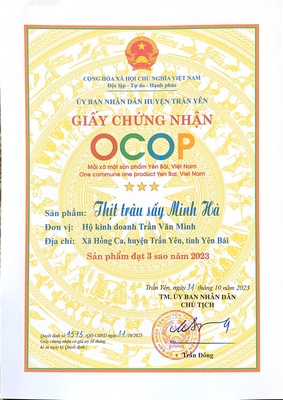 Thịt trâu sấy Minh Hà